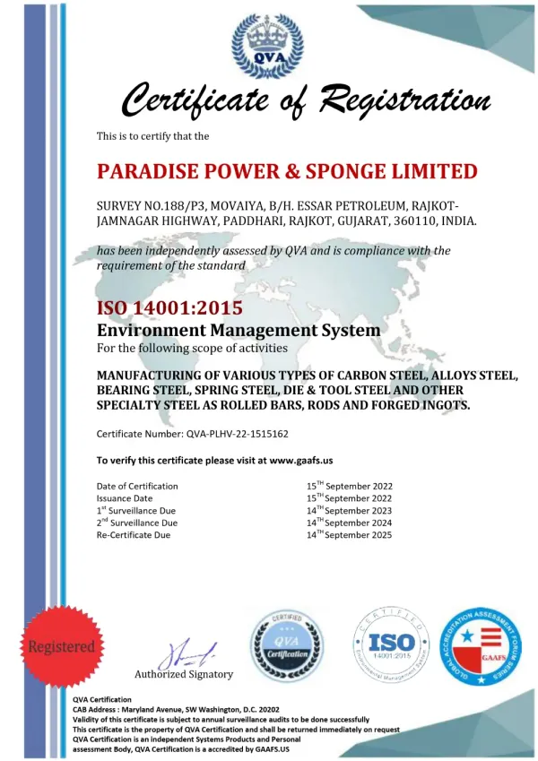 Paradise Certificate Image